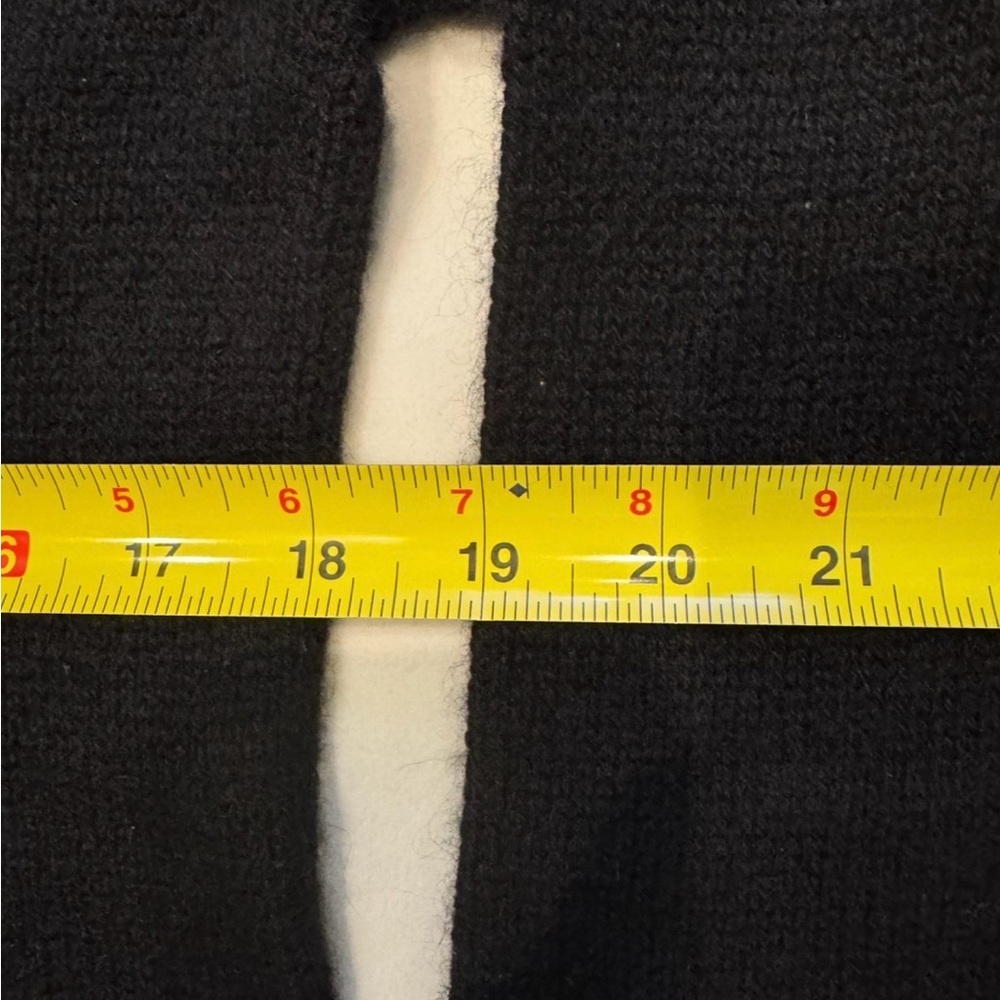 Skull Cashmere Black Sweater with Skull Tan Camouflage Design On Back - Picture 8 of 16